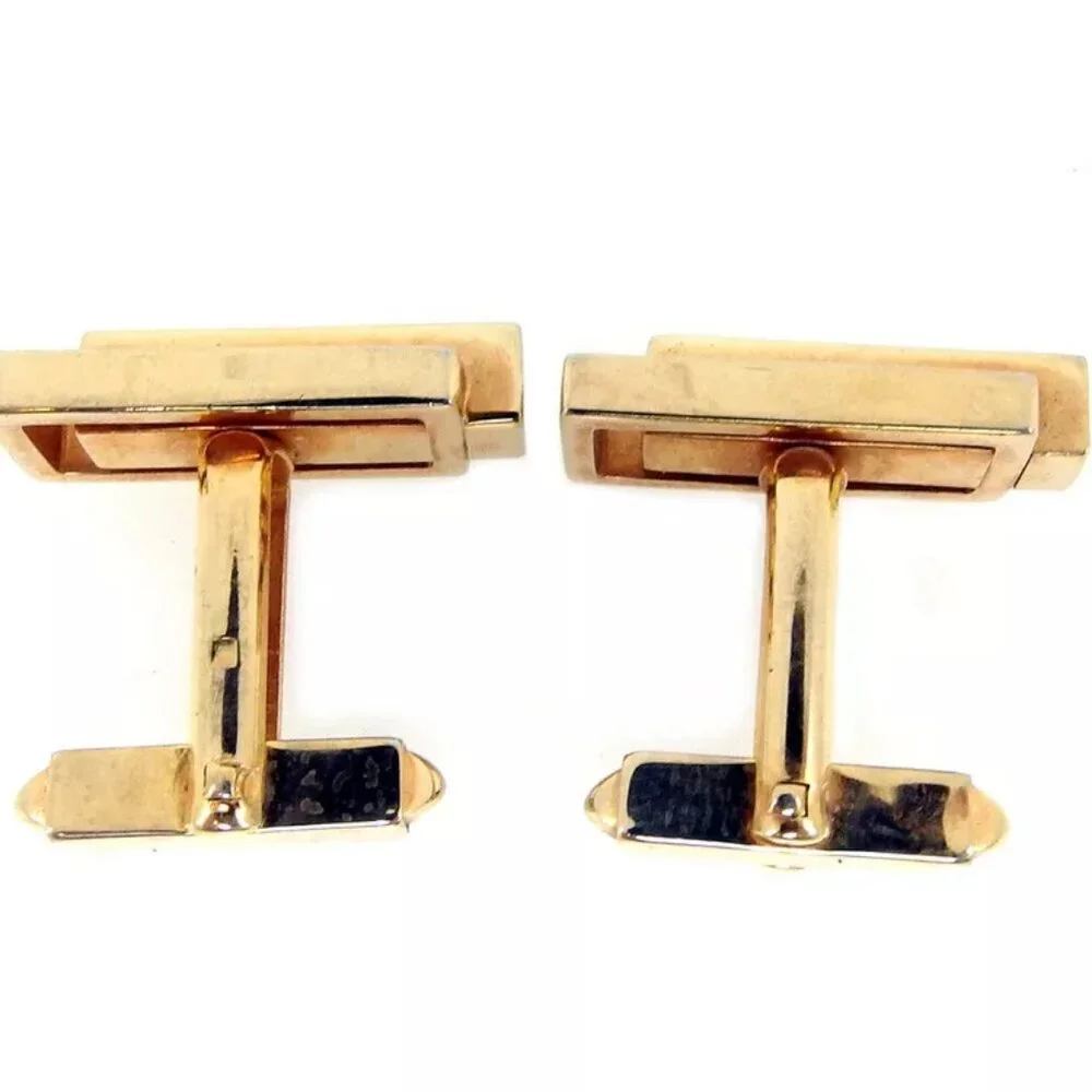 GIVENCHY Cufflinks G Mark Gold Plated Authentic used